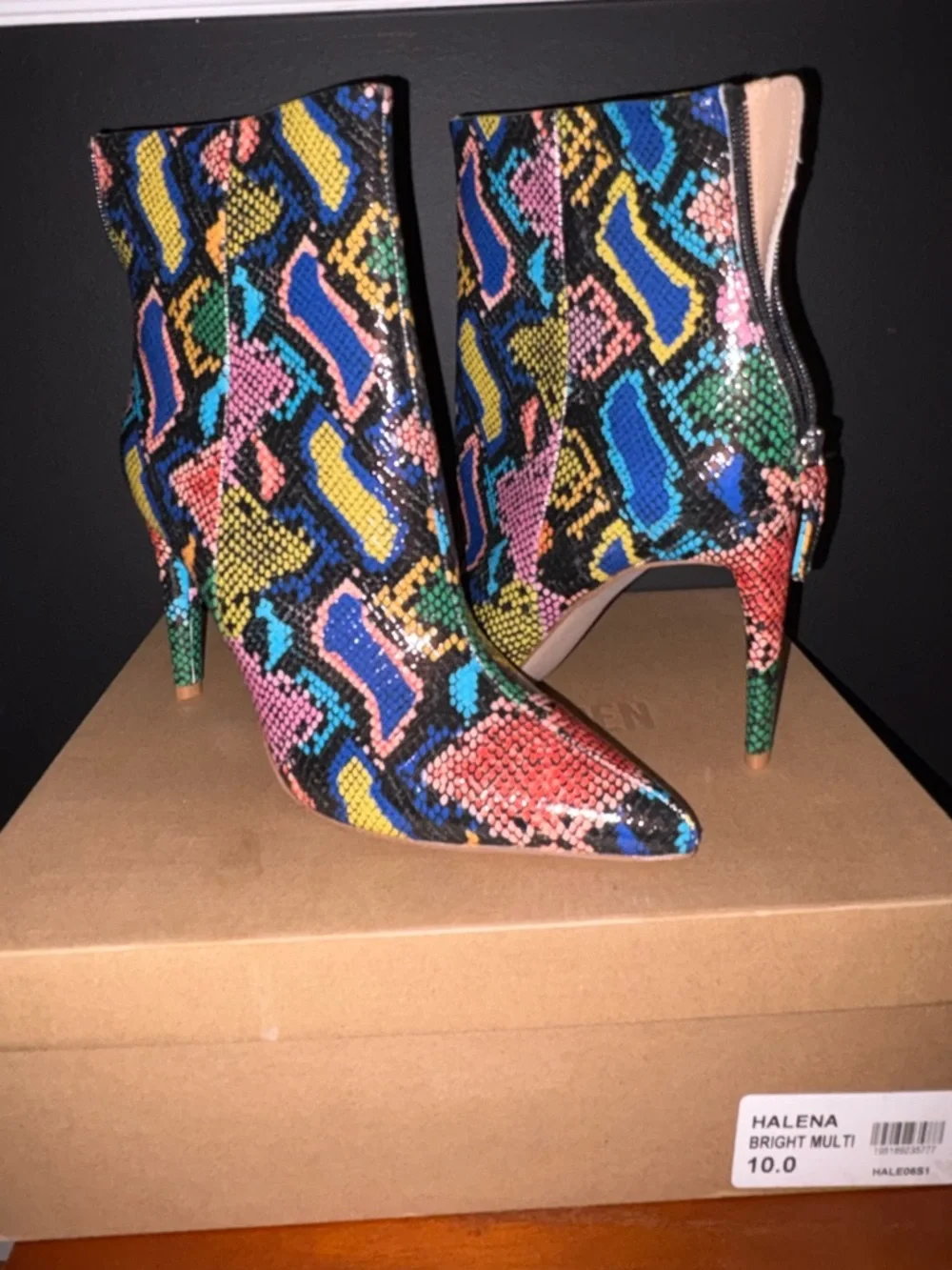 Steve Madden Multicolor Geometric Pointed-Toe Stiletto Pumps - Picture 5 of 5